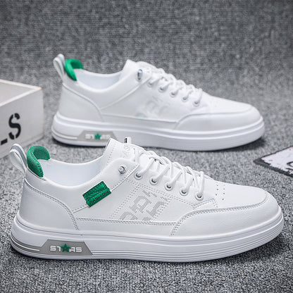 Korean-Style Breathable White Sneakers