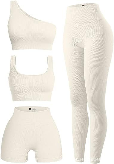 Yoga clothes women's short-sleeved four-piece set