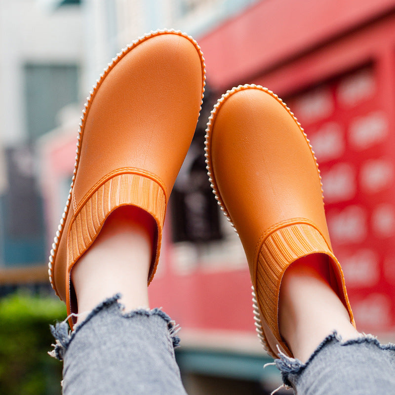 Women's water shoes with rain boots and low tube