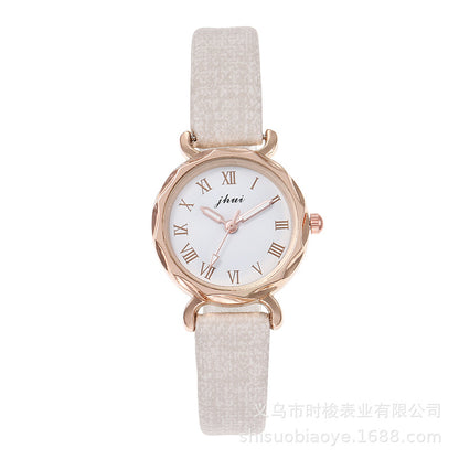 Reloj de cuarzo para mujer con esfera romana de estilo coreano 