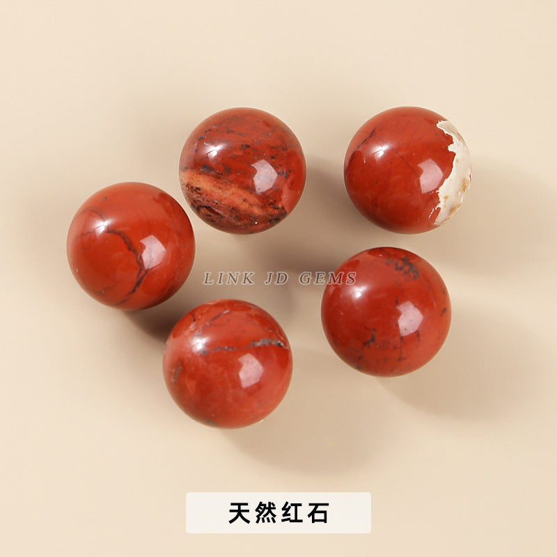 16Mm natural powder crystal ball non-porous beads round beads