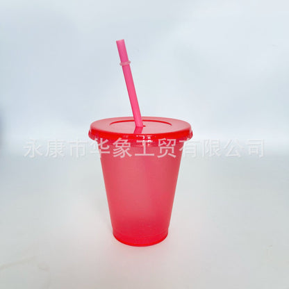 Popular pp glitter plastic cup 16oz