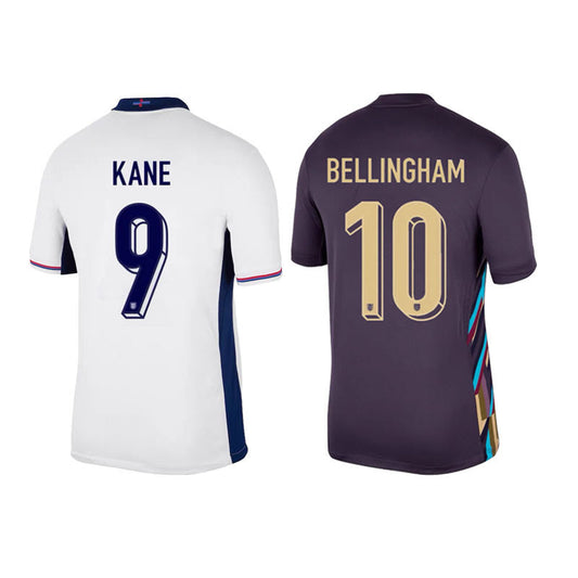 2024 Euro England Home/Away 10 Bellingham Saka Foden Rice Jersey