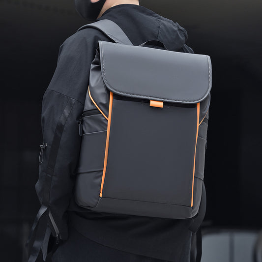 Contrasting color shoulder computer bag