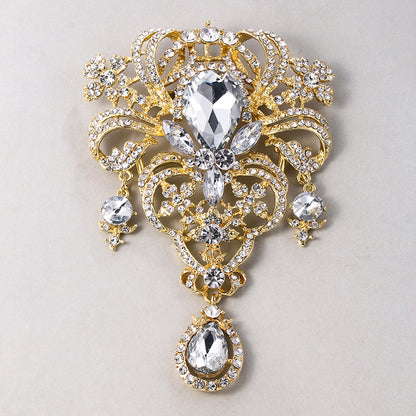 Luxury Crystal Glass Brooch