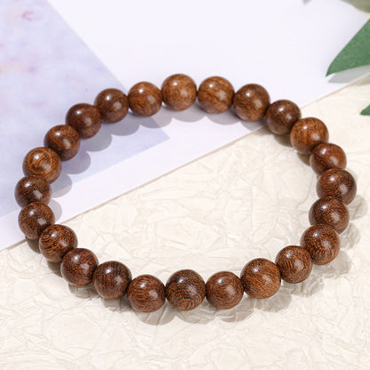 Golden silk sandalwood bracelet for men and women