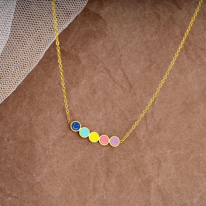 Colored mini necklace