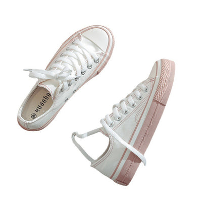 New style canvas shoes women's white shoes