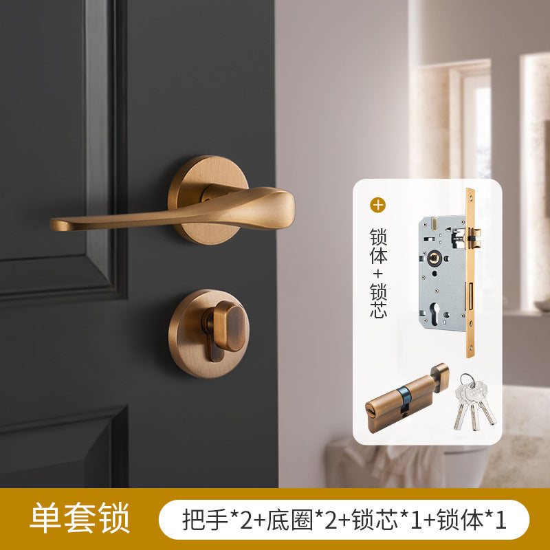 fashion Brass silent door lock