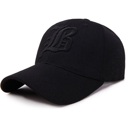 Korean Style Embroidered Letter Duckbill Cap