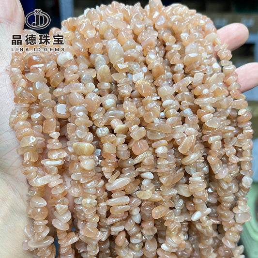 5A natural sunstone gravel loose beads