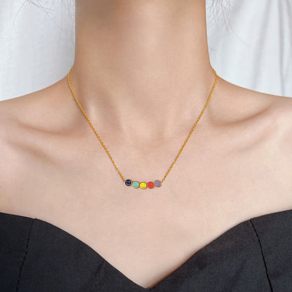 Colored mini necklace