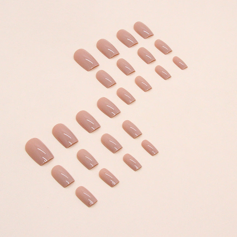 Nude Square Nails