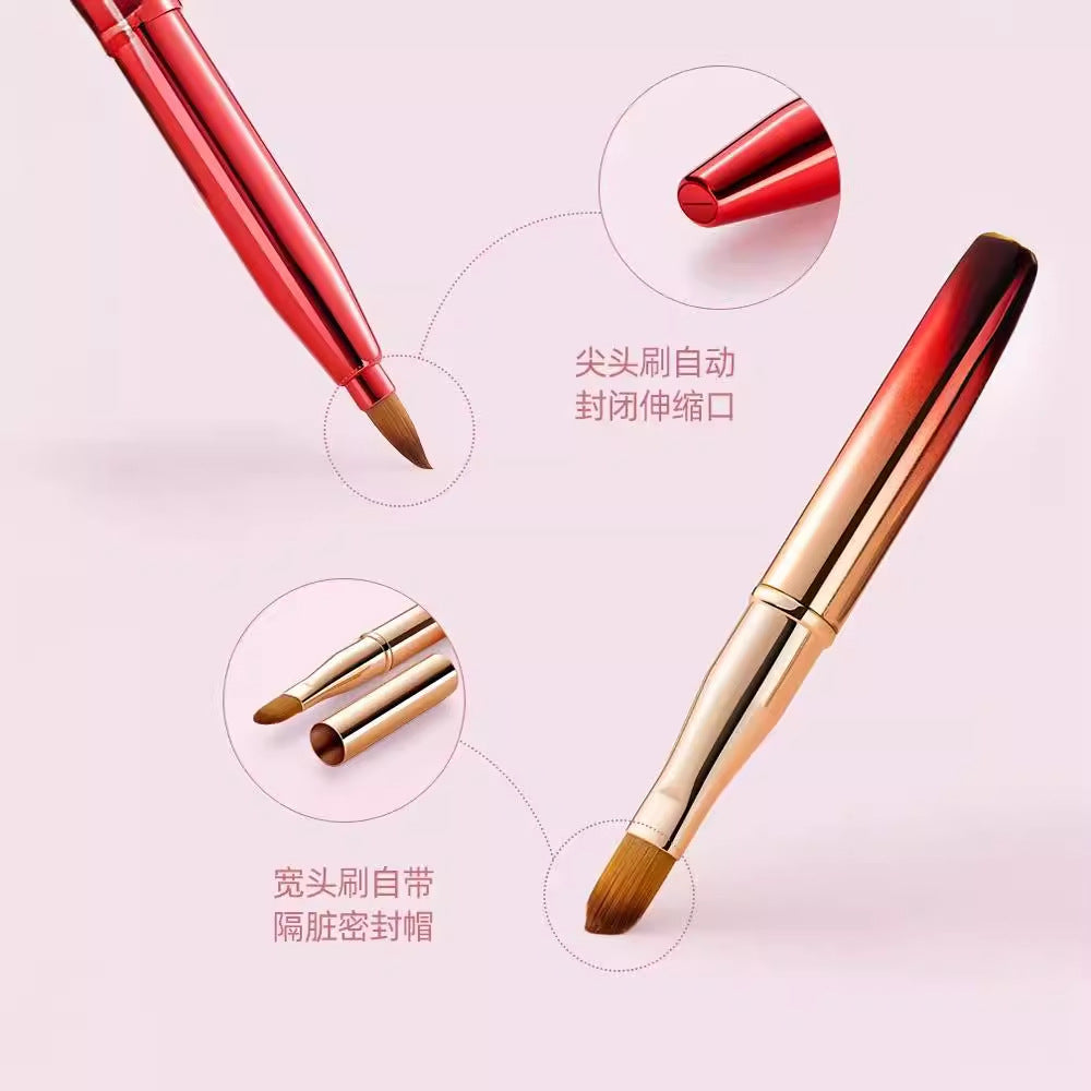 Colorful Retractable Dual-Head Lip Brush