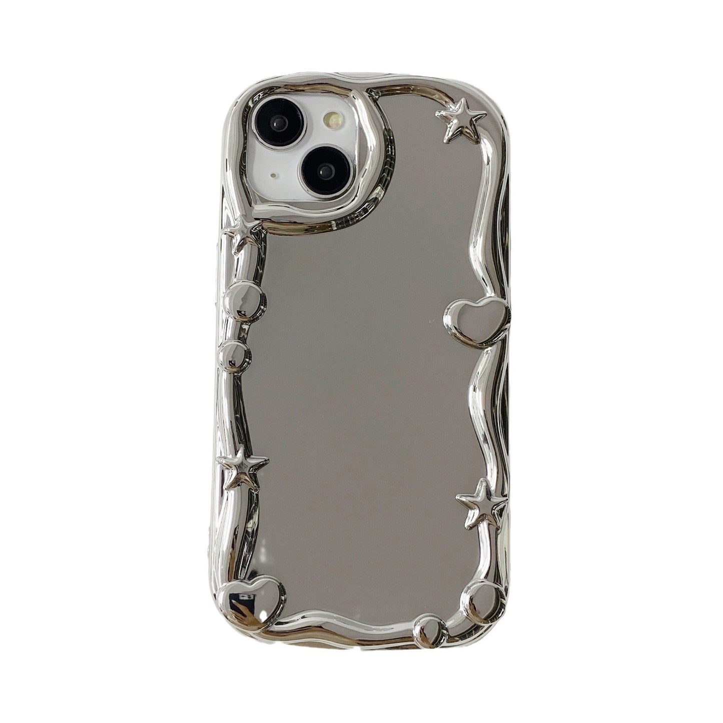 3D Mirror Case iPhone15 11 XR Korean Electroplated Soft Cover