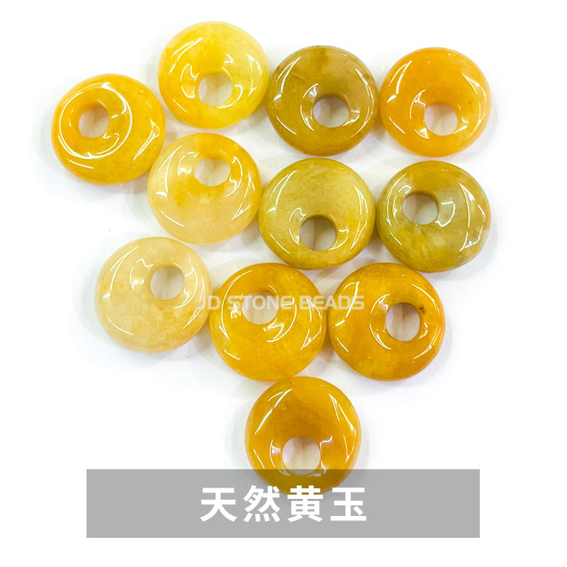 Side hole safety buckle pendant crystal agate