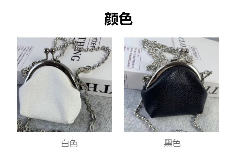 One shoulder crossbody change purse