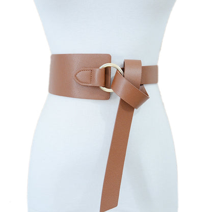 Women's naked imitation leather small waist seal