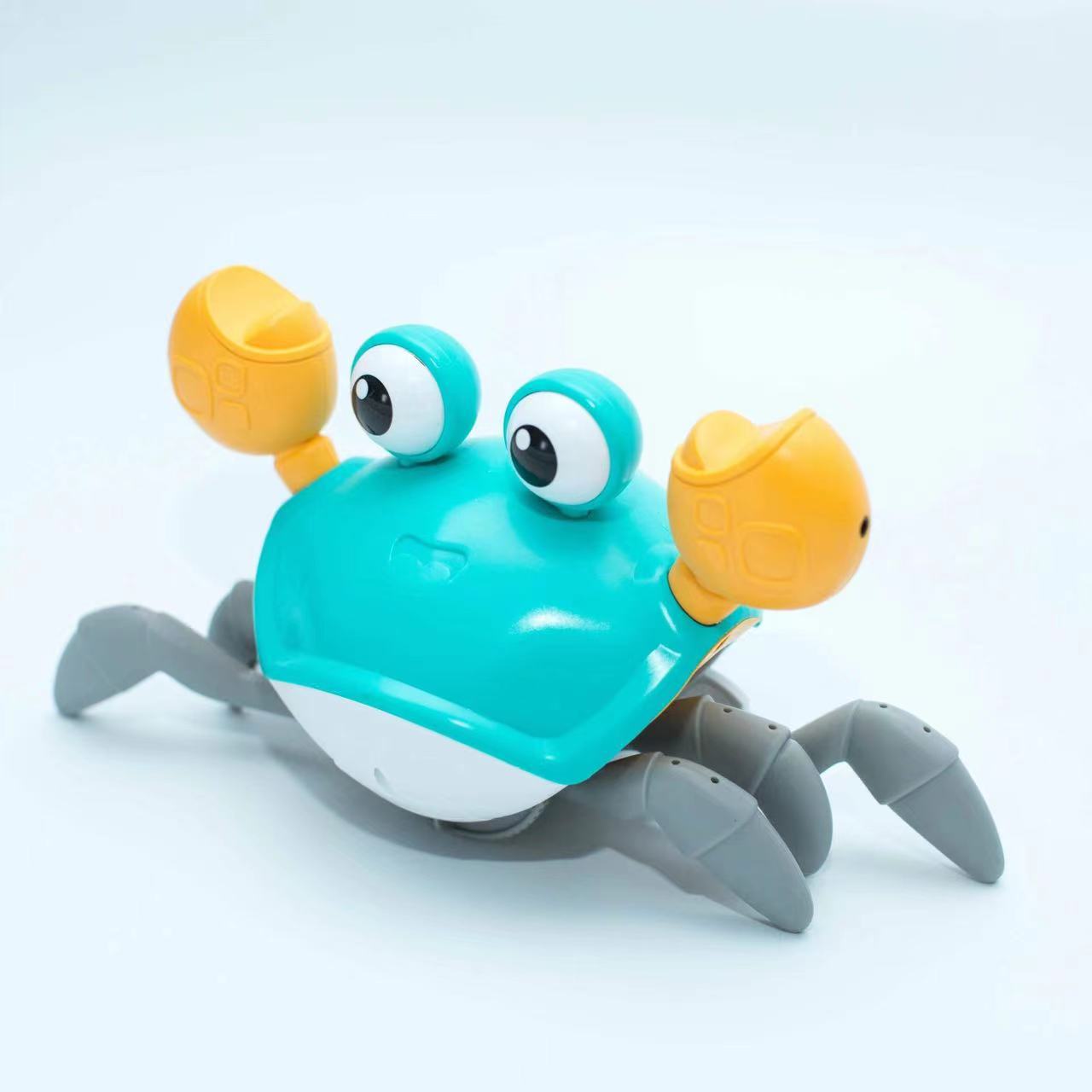 Children's Electric Automatic Sensing Crab and Snail Toy for Boys and Girls Ages 3-6+ Simulation Crawling Toy