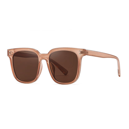 Retro Large Frame Sunglasses for Round Faces