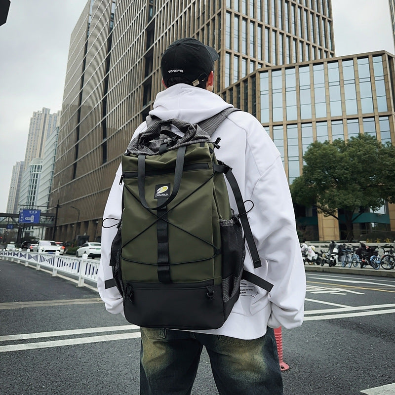 Nylon camping bag backpack