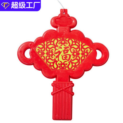 Luz LED de nudo chino Red Lantern Spring Festival 