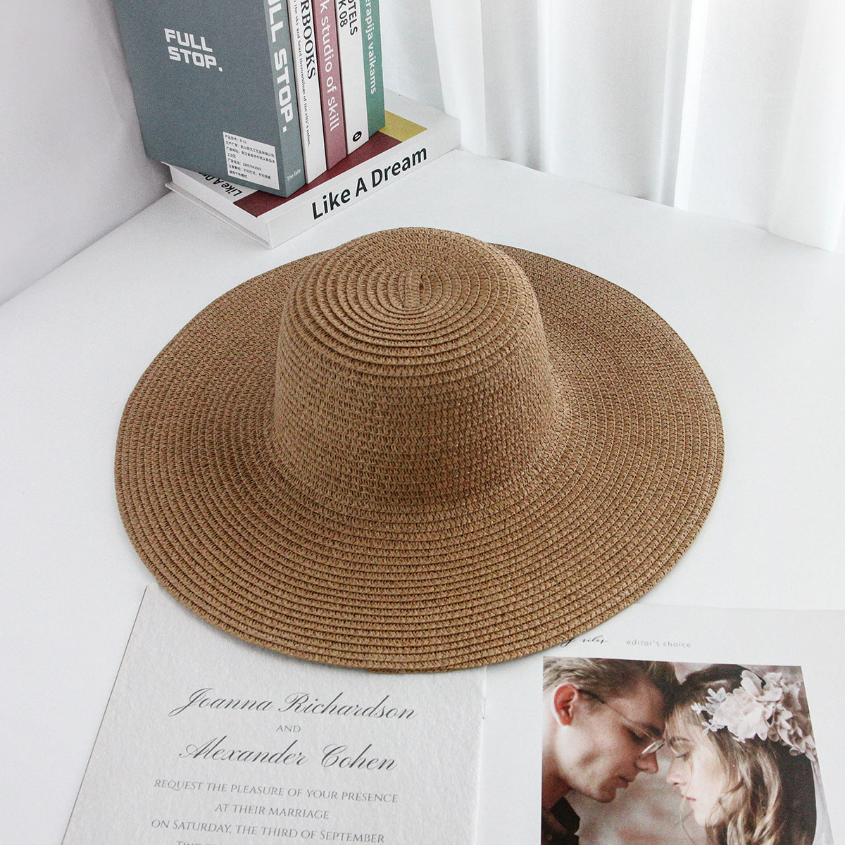 40cm Round-Brim Sun Hat DIY Hat Blank