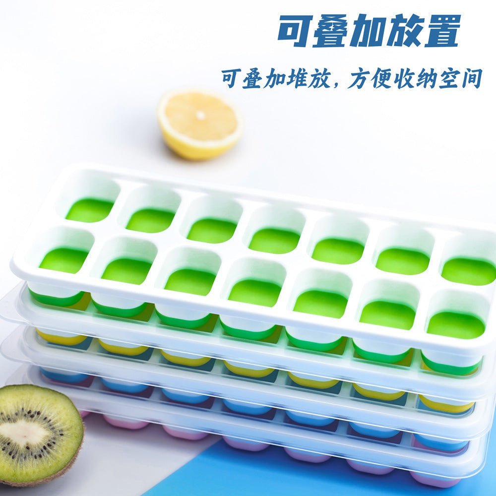 Candy Color 14-Cube Silicone Ice Tray