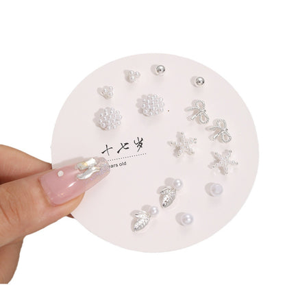 Snowflake Temperament Earring Set