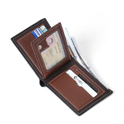 Large capacity men's wallet multi-layer fashion