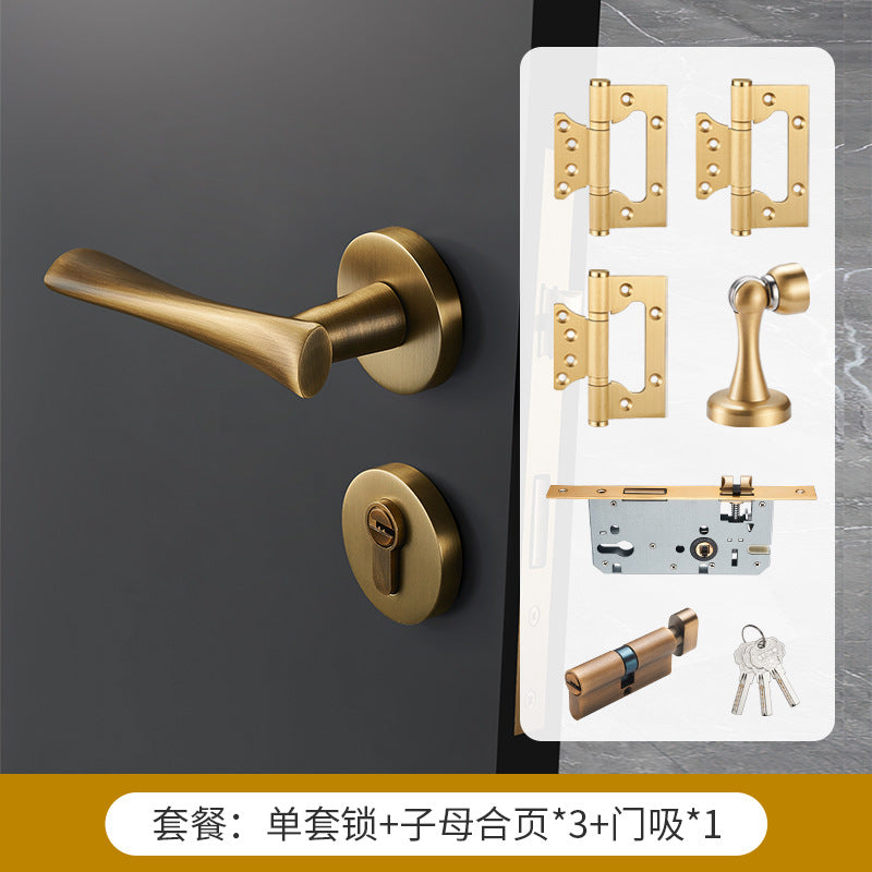 Coffee bronze brass door handle