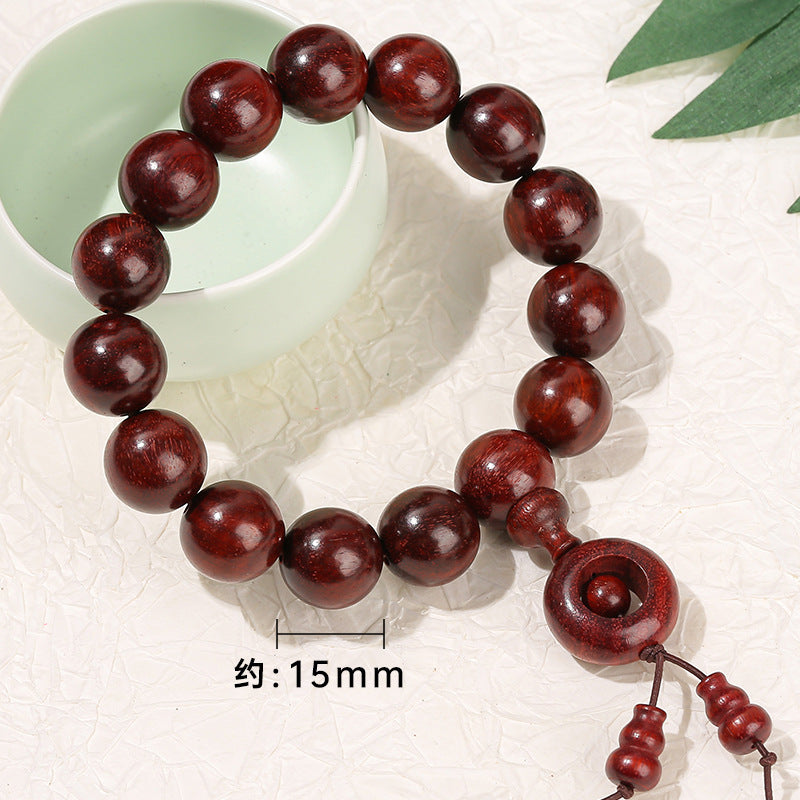 Zambia lobular red sandalwood full of Venus transfer beads bracelet