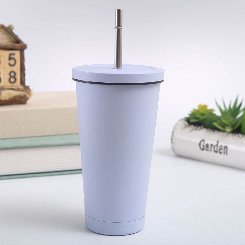 Thermos cup Shaking straw cup