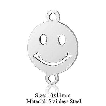 5 pcs/titanium-covered steel small pendant with unlimited symbol coconut tree.