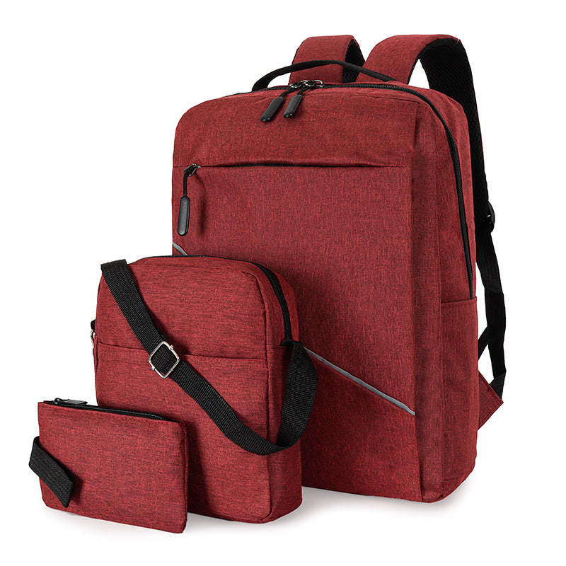 Computer bag three-piece backpack