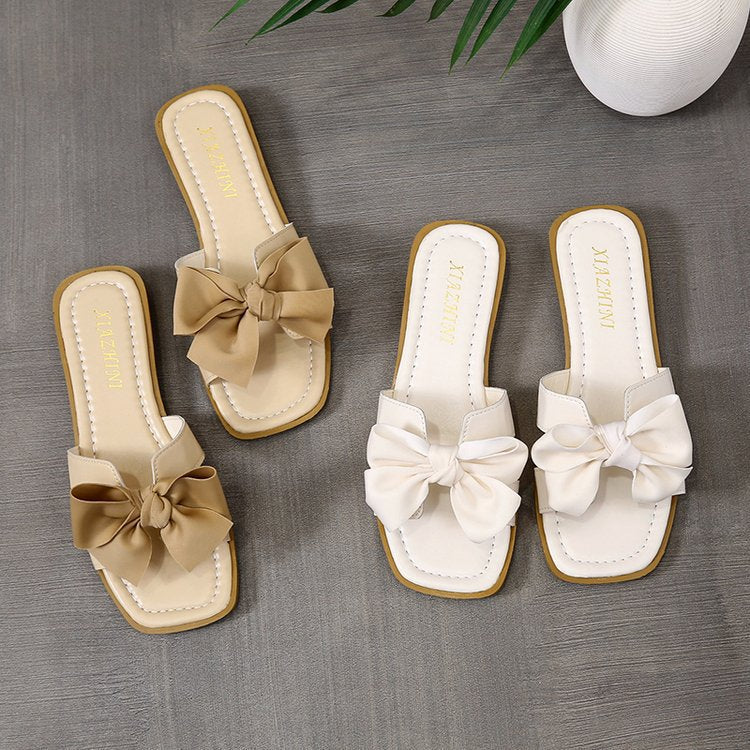 Bow cool slippers women's summer