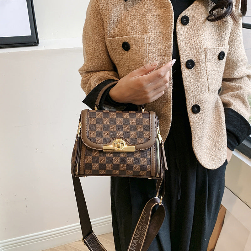 Letter square bag shoulder bag