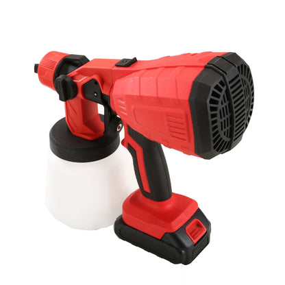 18V Li-ion Brushed Paint Gun Adjustable Latex/Oil