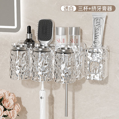 Toothbrush Holder No Drill Wall Mount Bathroom