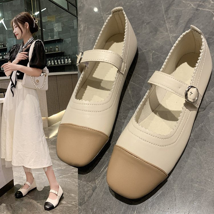 Soft leather fashion shoes women