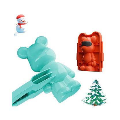 Children's Snowball Maker Bear Mold for Winter Play