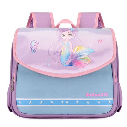 Cartoon cute boy and girl baby backpack