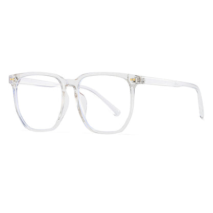 Influencer Anti-Blue Light Clear Lens Glasses Korean Retro Polygon Frame