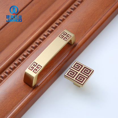 Chinese copper handle retro