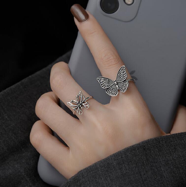 Hollow butterfly ring