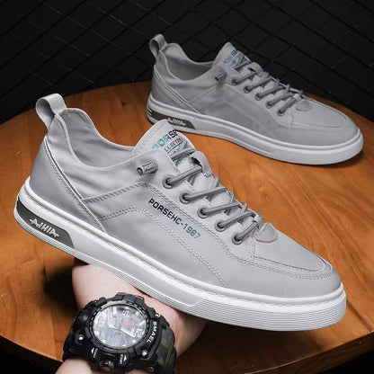 Breathable Canvas Slip-On Sneakers