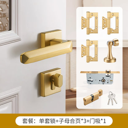 Brass door lock