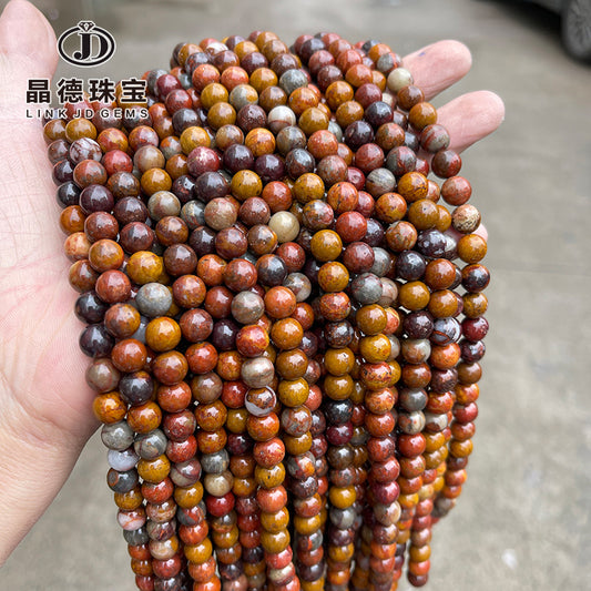 Natural Warring States Red Stone Loose Beads