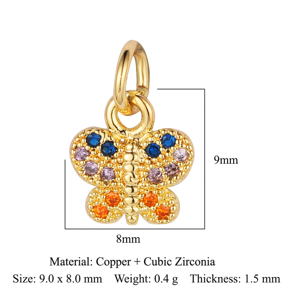 Evil Eye Fatima Palm Copper Zircon Pendant