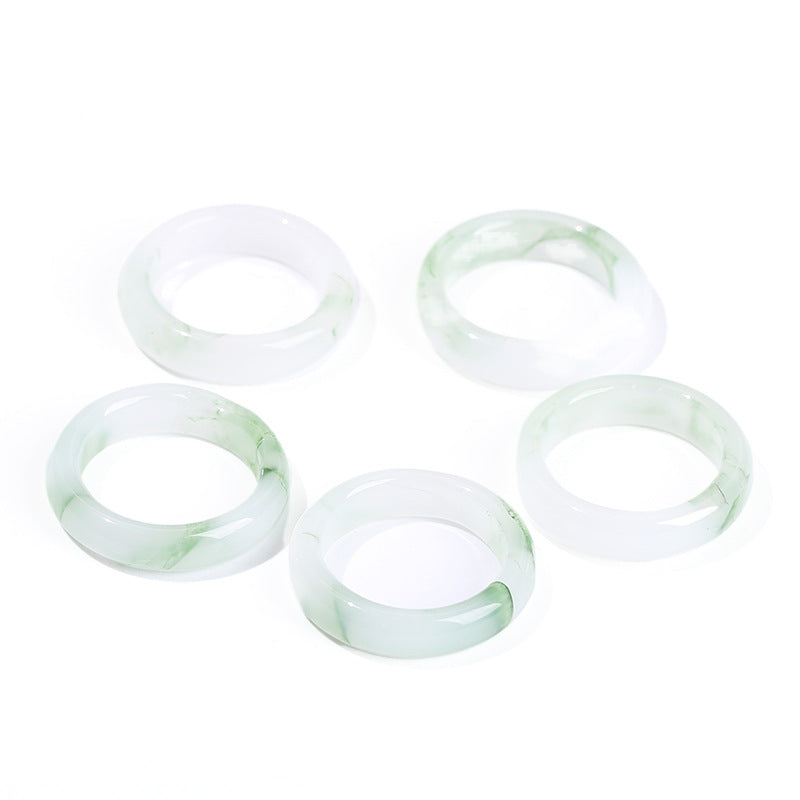 High quality imitation ice jade ring